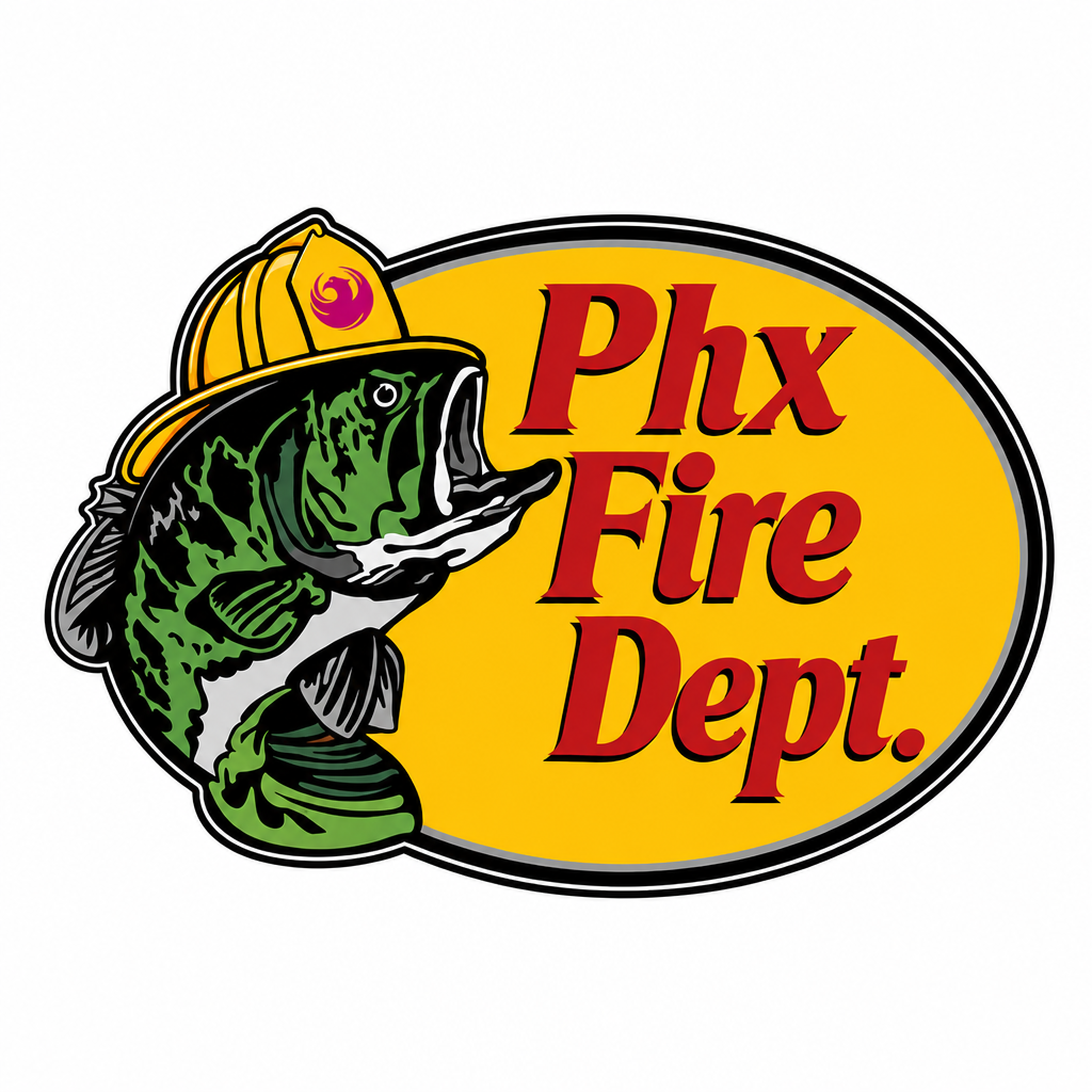 Phoenix Fire Dept. “Gone Fishin” Sticker