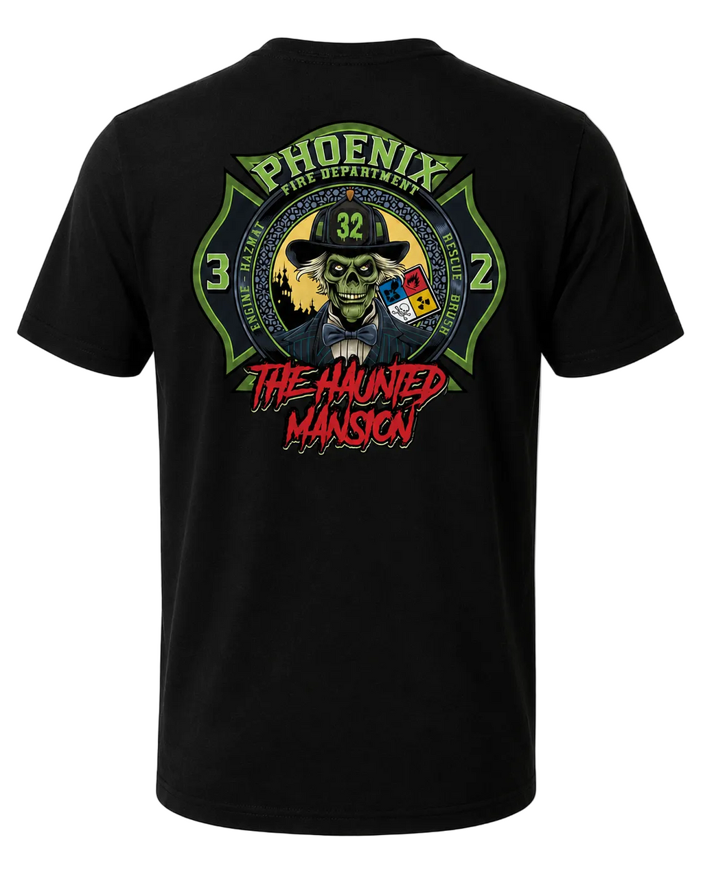 Phoenix Firehouse 32 "The Haunted Mansion" V2 Tee