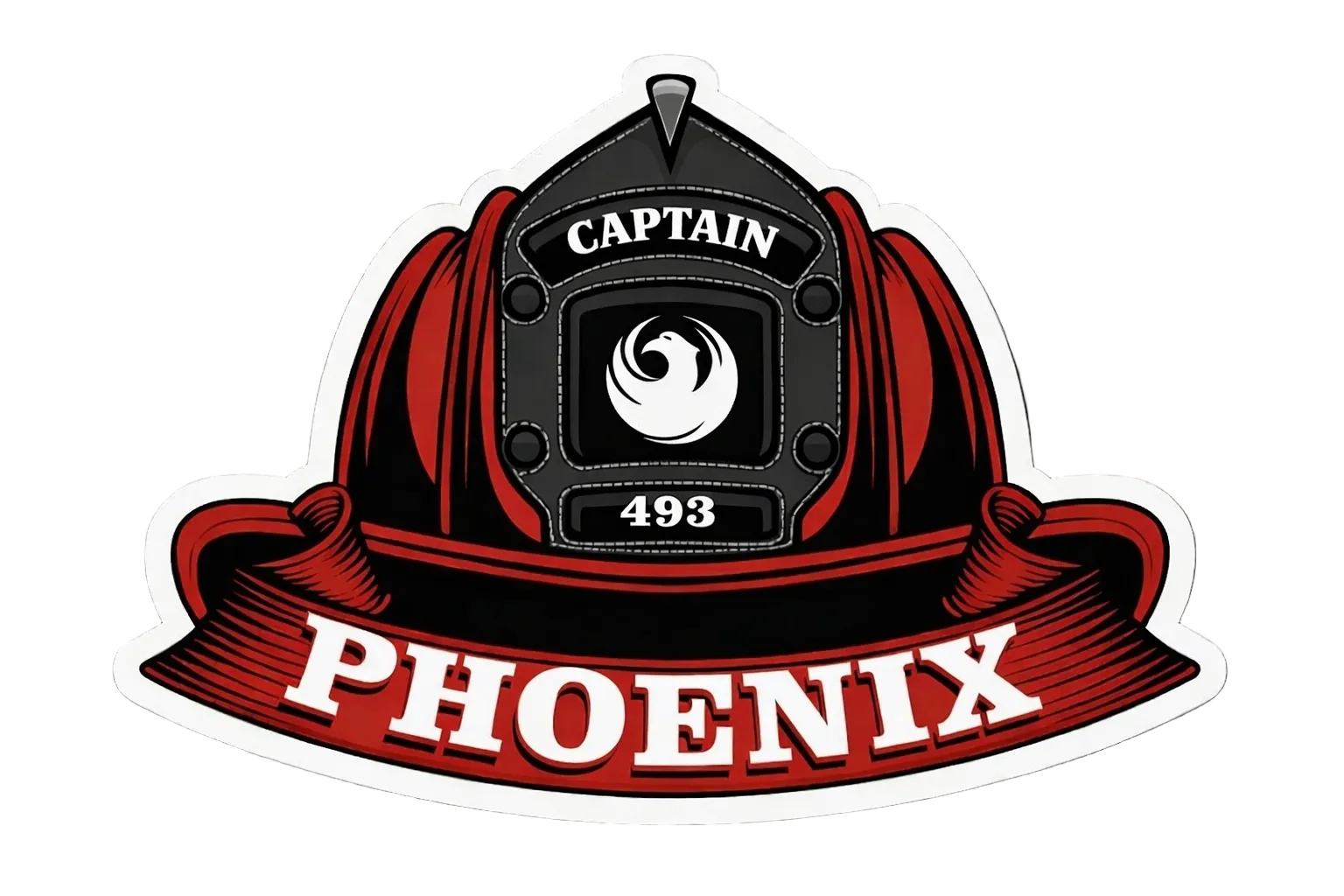 Phoenix Captain Helmet Sticker